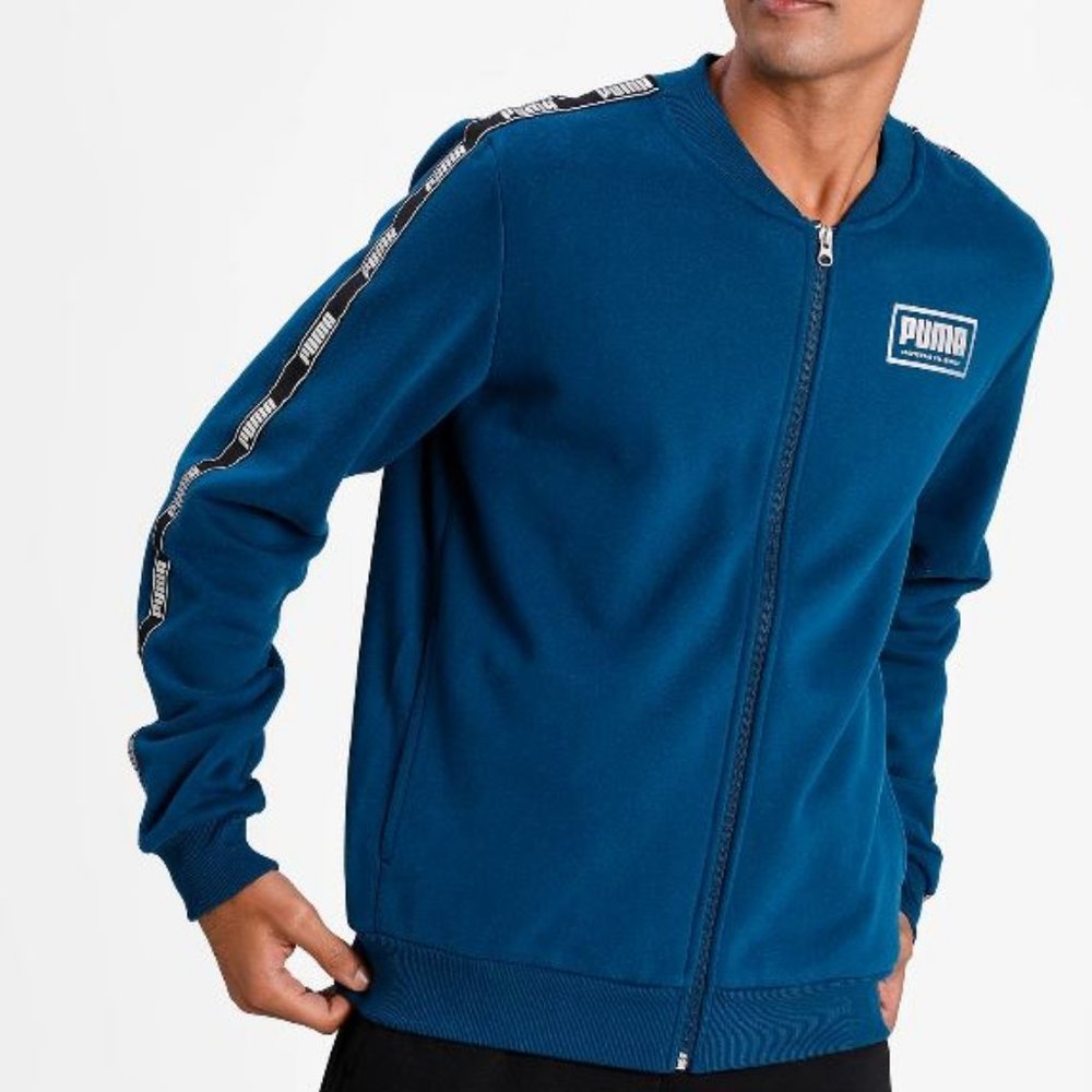 Puma Full Zip Men's Bomber Jacket Blue -  $65 value!